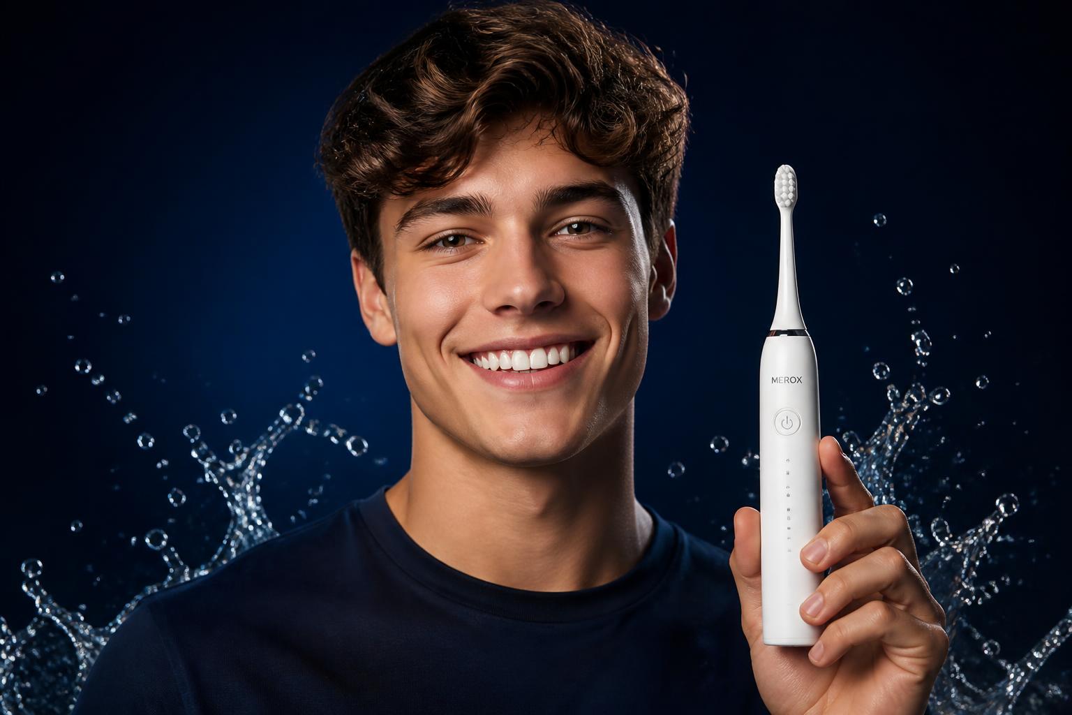 Smile with MEROX PureTech sonic toothbrush